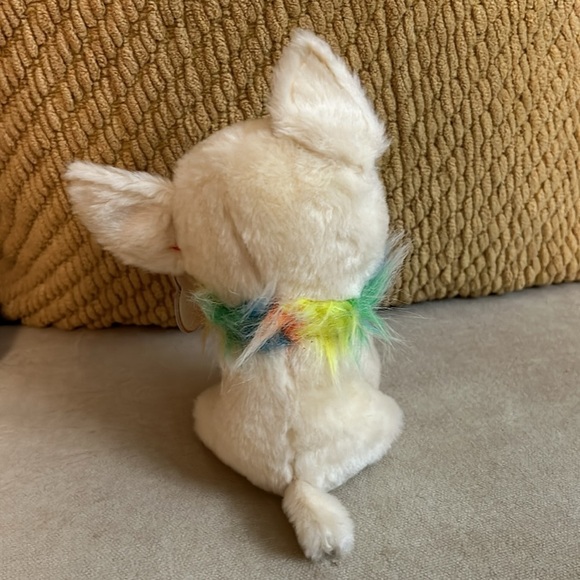 NWT Ty Beanie Boo Chihuahua Dog Chewey with Rainbow Scarf - Picture 3 of 5